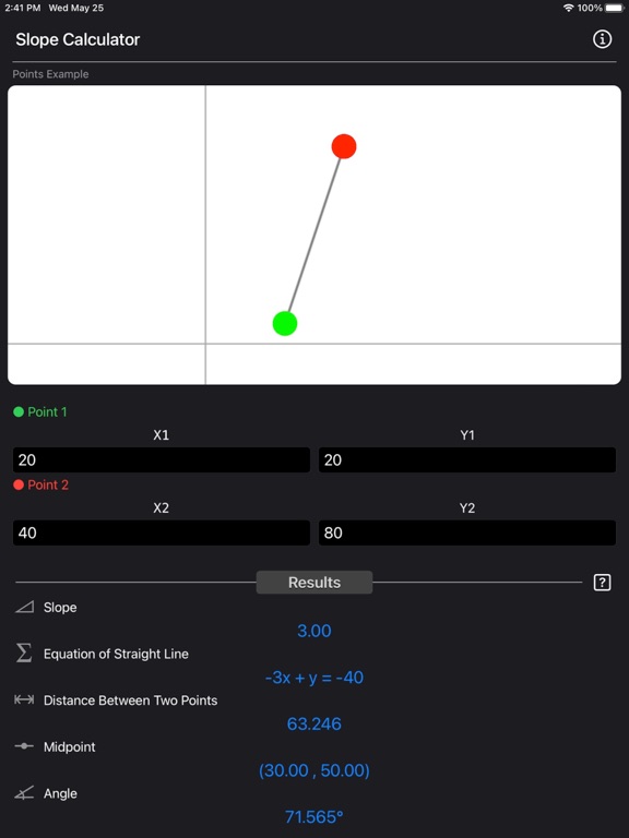 Slope_Calculator_Plus iPadOS App Screenshot 6