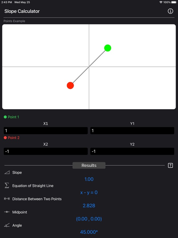 Slope_Calculator_Plus iPadOS App Screenshot 9