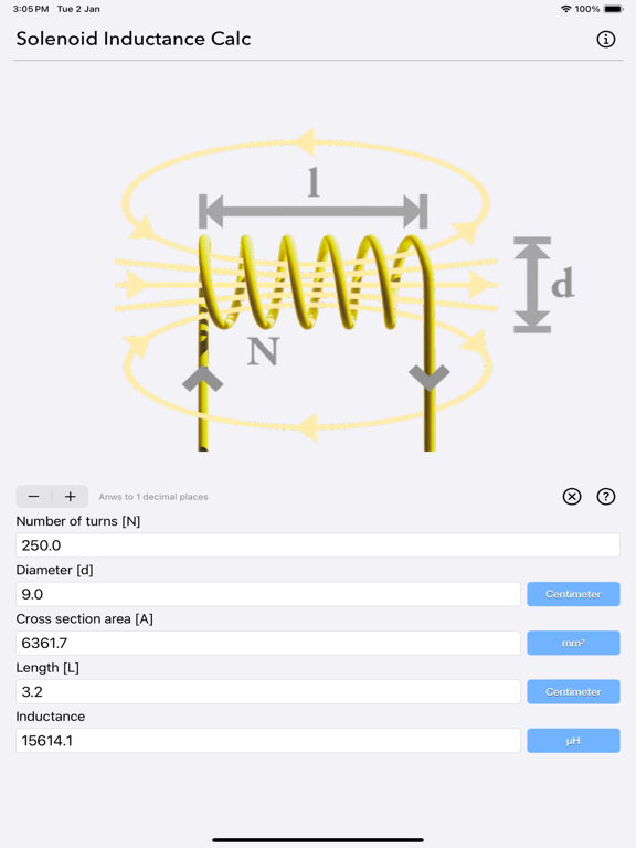 Solenoid_Inductance_Calculator iPadOS App Screenshot 5