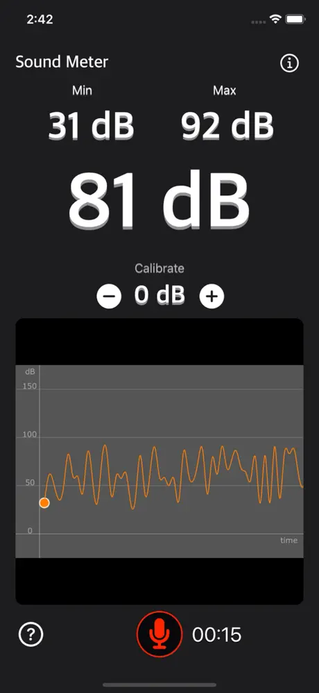 Sound_Meter_Plus iOS App Screenshot 1