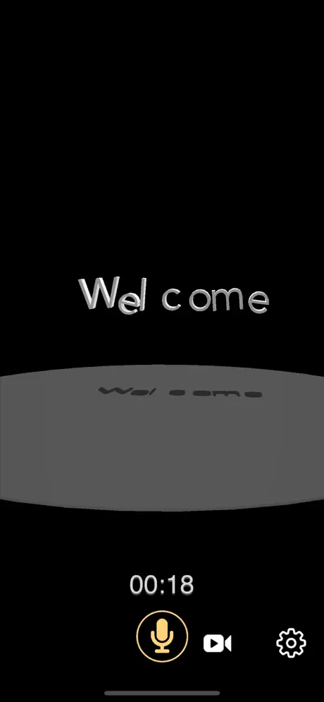 Speech_To_3D_Text iOS App Screenshot 3