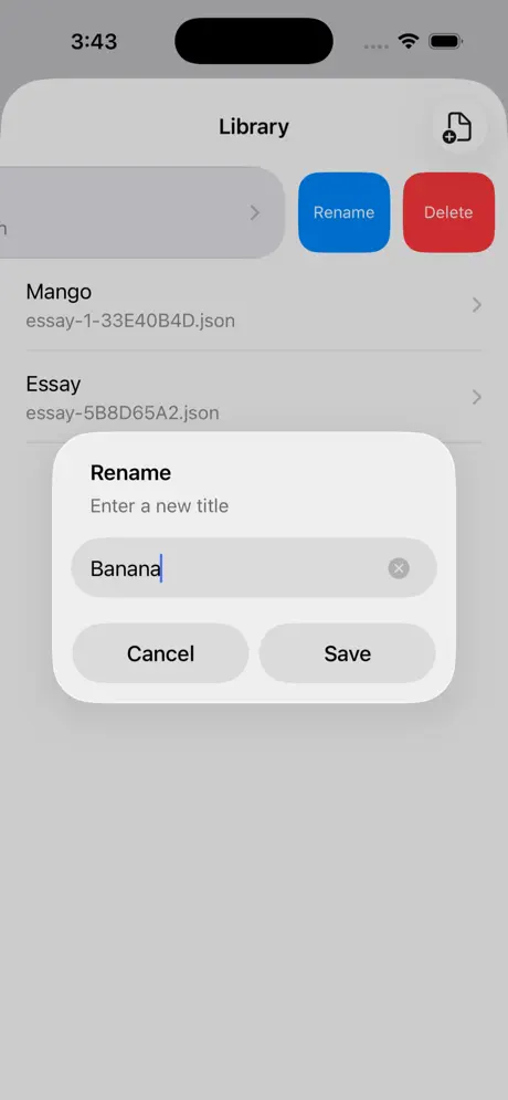 Speech_To_Essay iOS App Screenshot 4