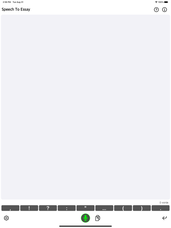 Speech_To_Essay iPadOS App Screenshot 3