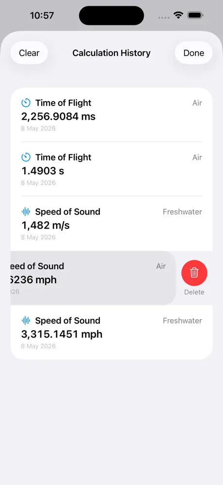 Speed_of_Sound_Calculator iOS App Screenshot 6
