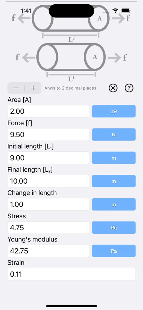 Stress_Strain_Calculator iOS App Screenshot 4