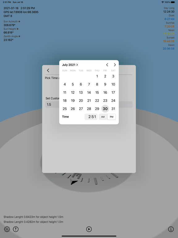 Sun_Calculator iPadOS App Screenshot 5
