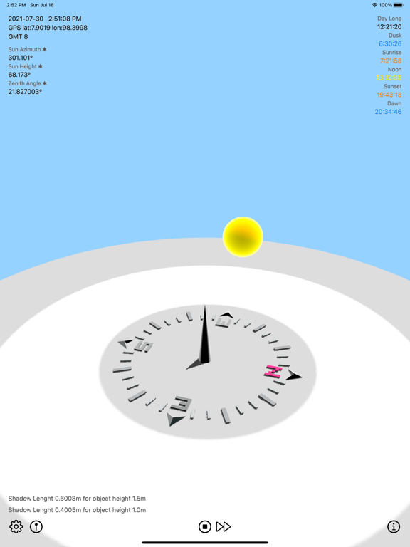 Sun_Calculator iPadOS App Screenshot 6
