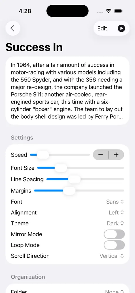 Teleprompter_Studio iOS App Screenshot 3