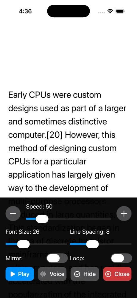 Teleprompter_Studio iOS App Screenshot 5
