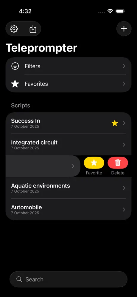 Teleprompter_Studio iOS App Screenshot 6