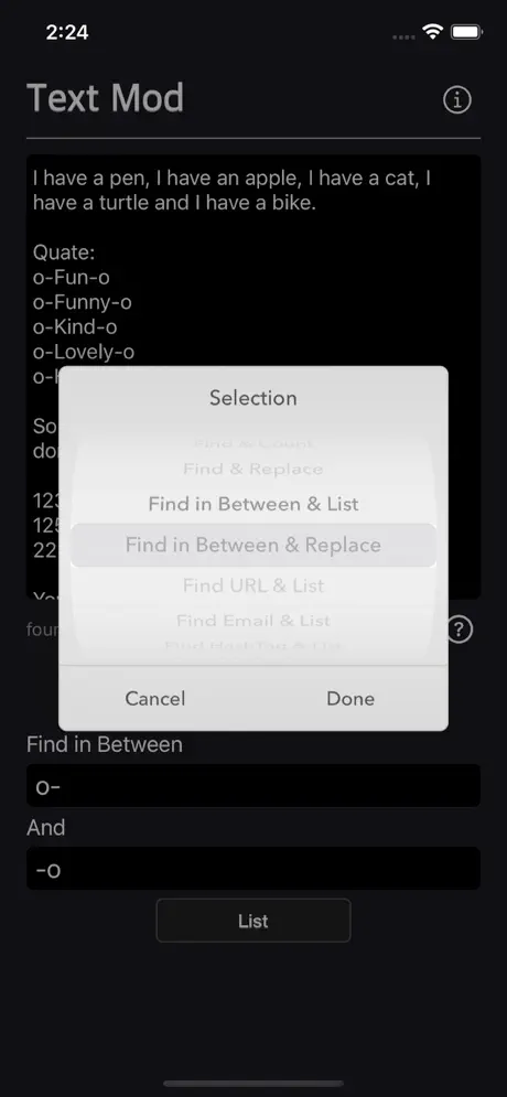 Text_Mod iOS App Screenshot 4