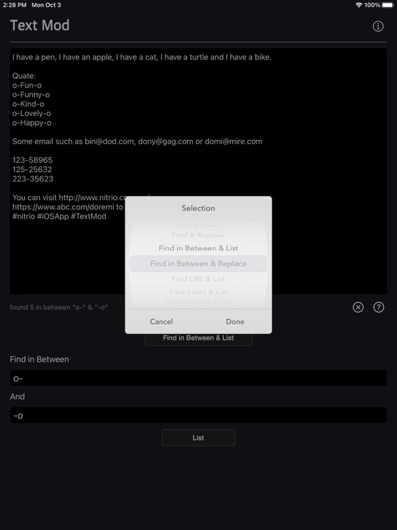 Text_Mod iPadOS App Screenshot 4
