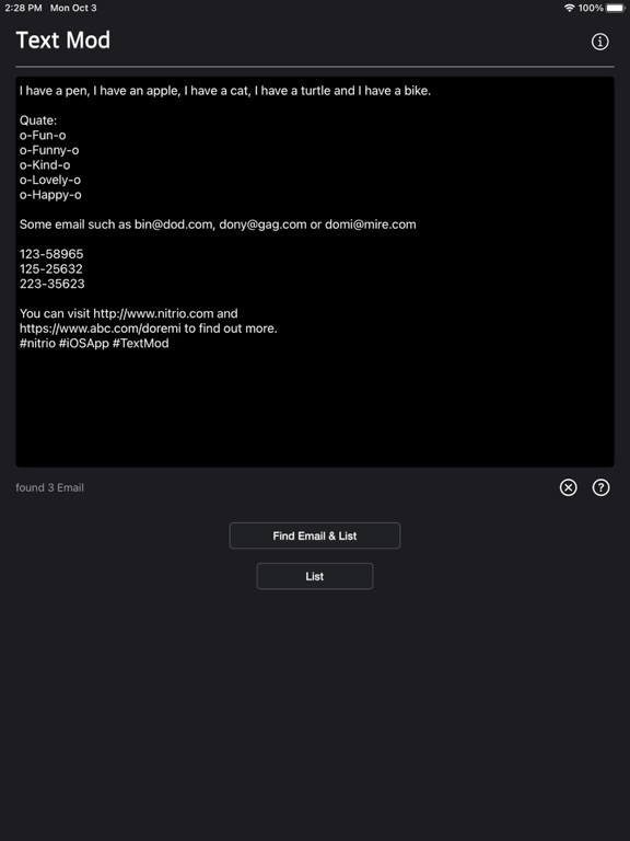 Text_Mod iPadOS App Screenshot 7