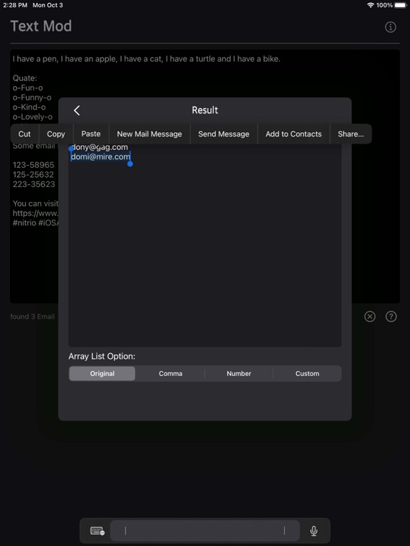 Text_Mod iPadOS App Screenshot 8