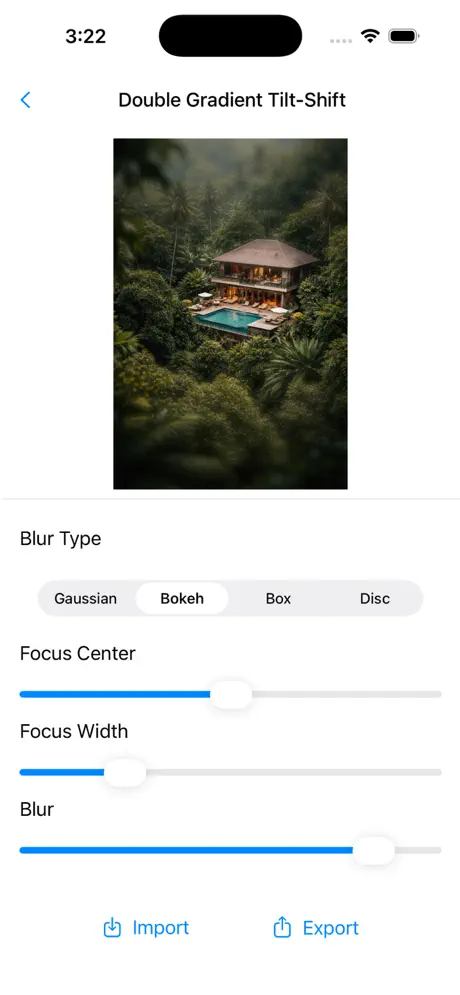 Tilt_Shift iOS App Screenshot 2