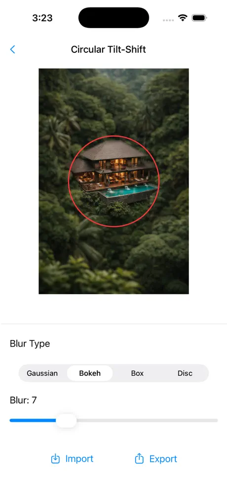 Tilt_Shift iOS App Screenshot 3