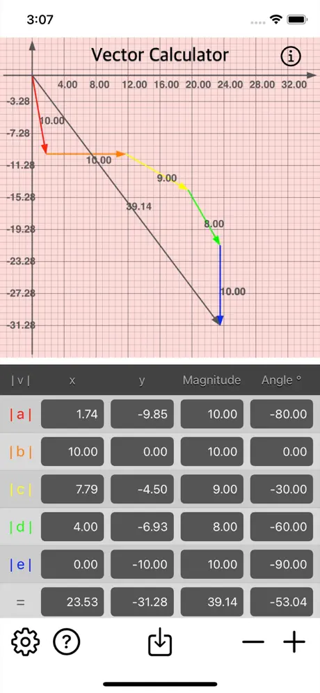 Vector_Calculator_Plus iOS App Screenshot 2