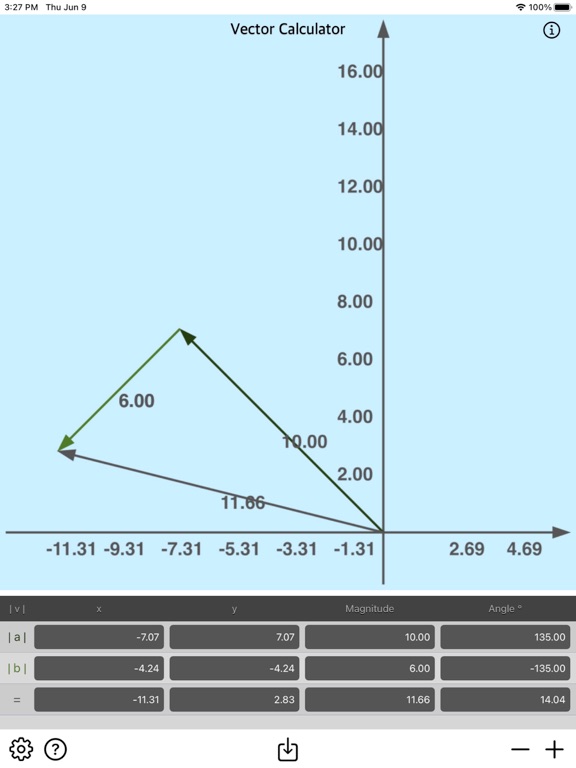 Vector_Calculator_Plus iPadOS App Screenshot 10