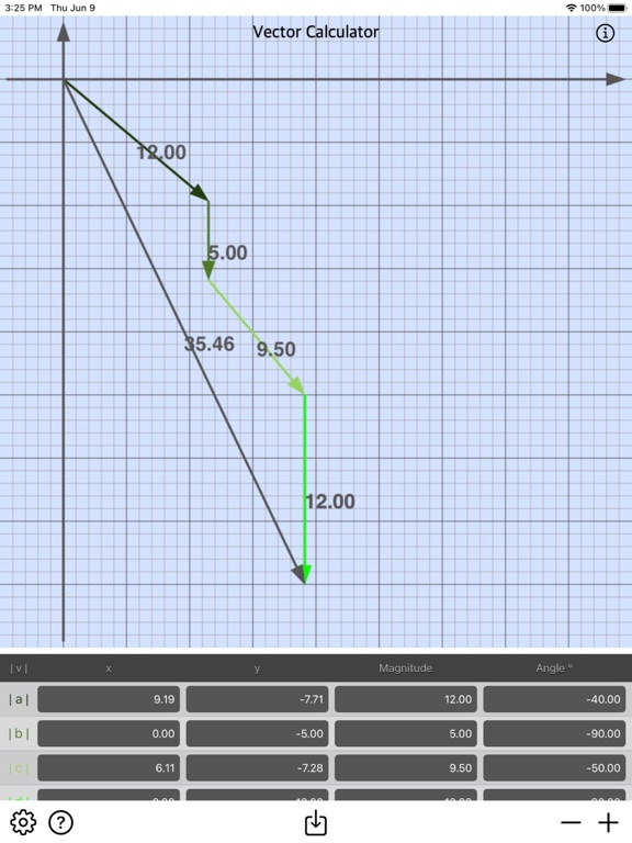 Vector_Calculator_Plus iPadOS App Screenshot 8