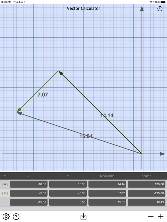 Vector_Calculator_Plus iPadOS App Screenshot 9