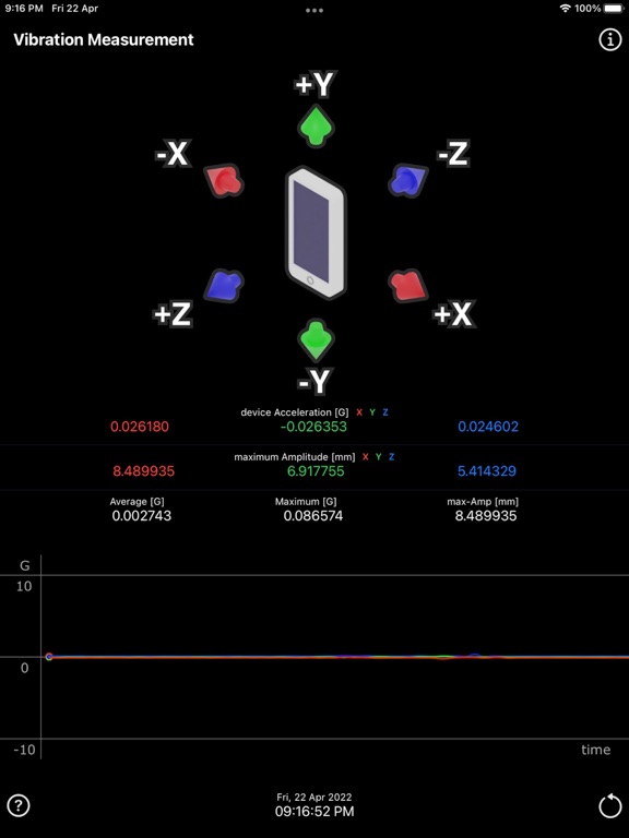 Vibration_Measurement iPadOS App Screenshot 5