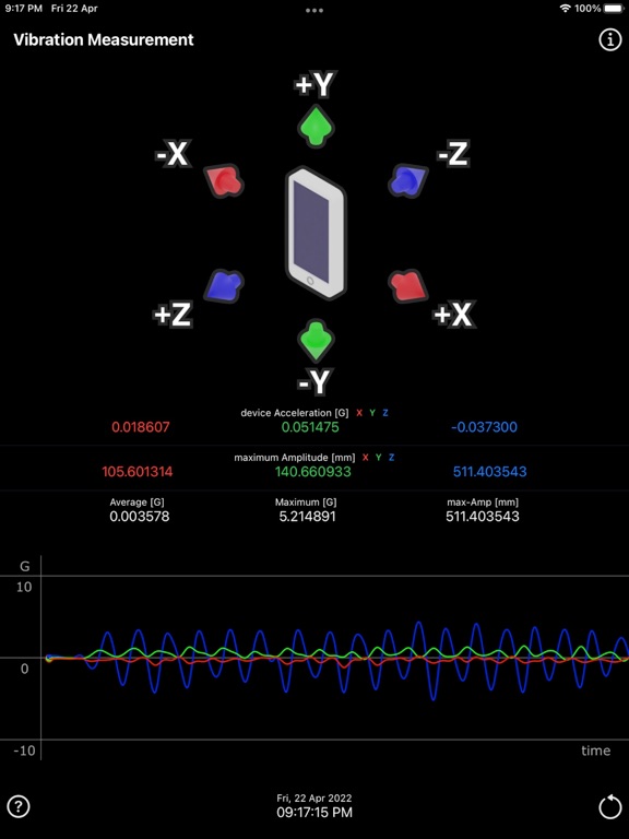 Vibration_Measurement iPadOS App Screenshot 7