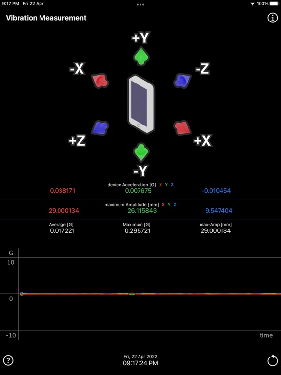 Vibration_Measurement iPadOS App Screenshot 8