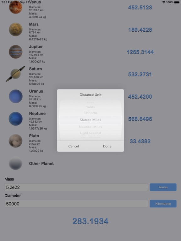 Weight_on_Other_Planets_Conv iPadOS App Screenshot 6