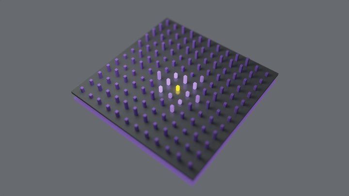 Reflective sphere grid