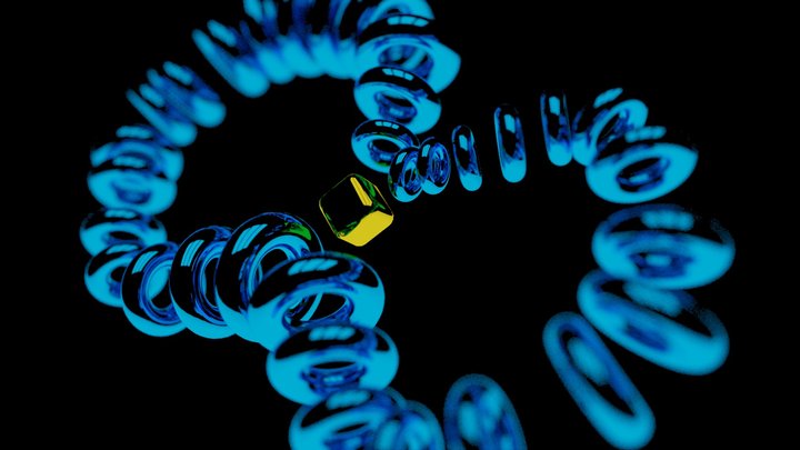 Glowing spiral