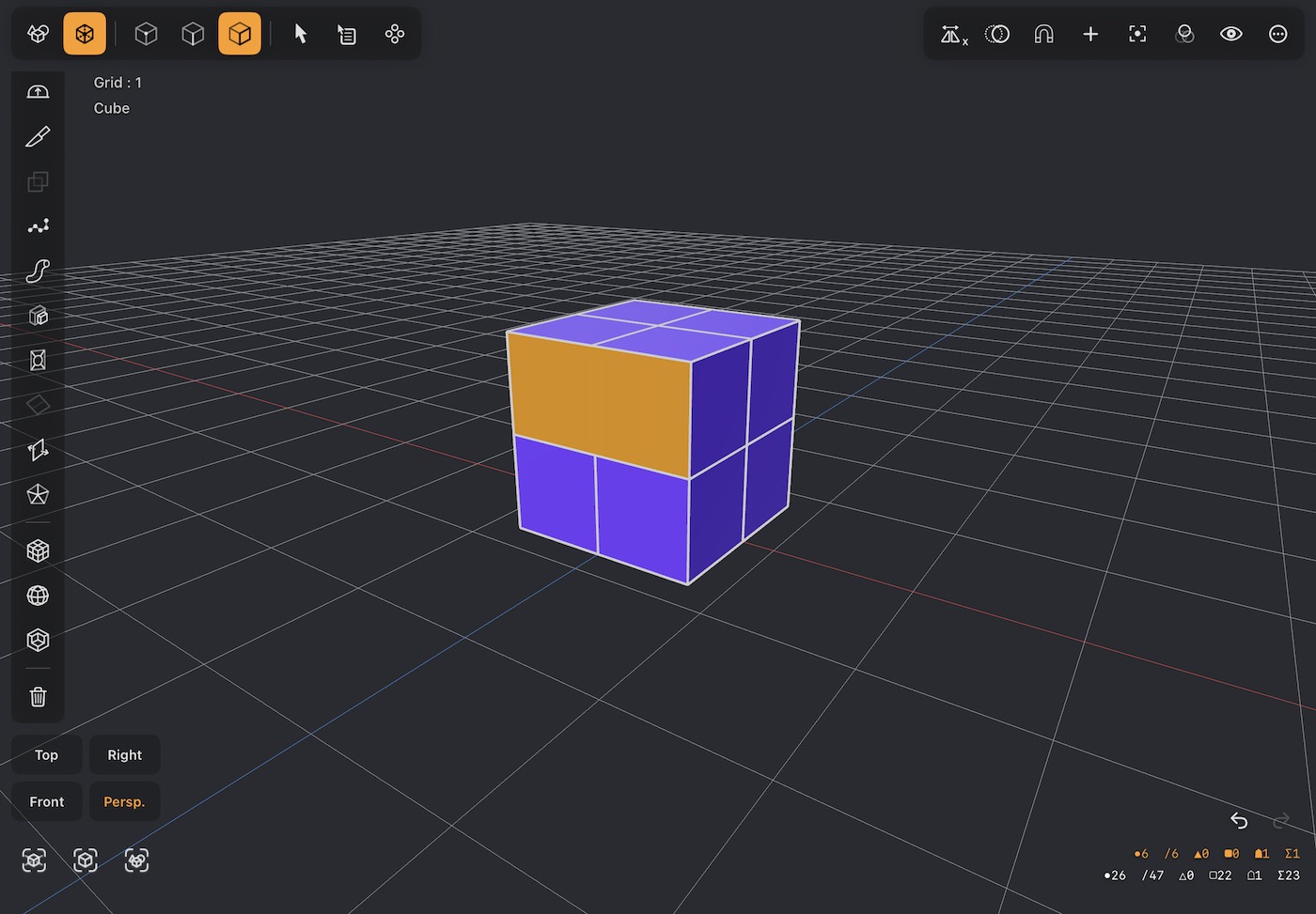 Merge joining two adjacent faces into one polygon