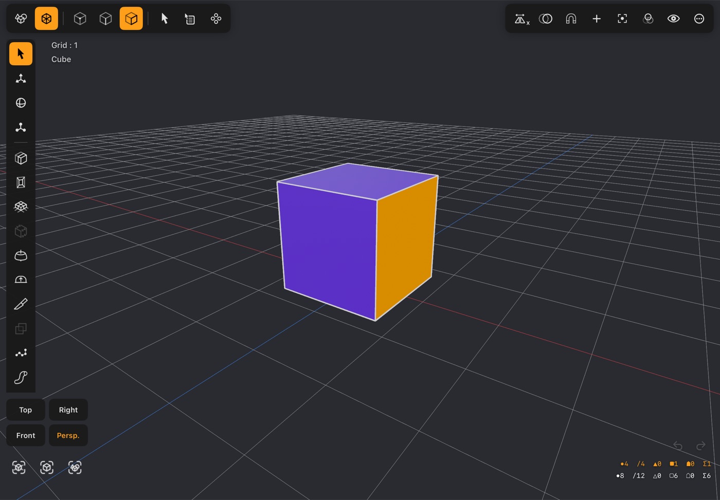 Modeler mode in DGArt:RT