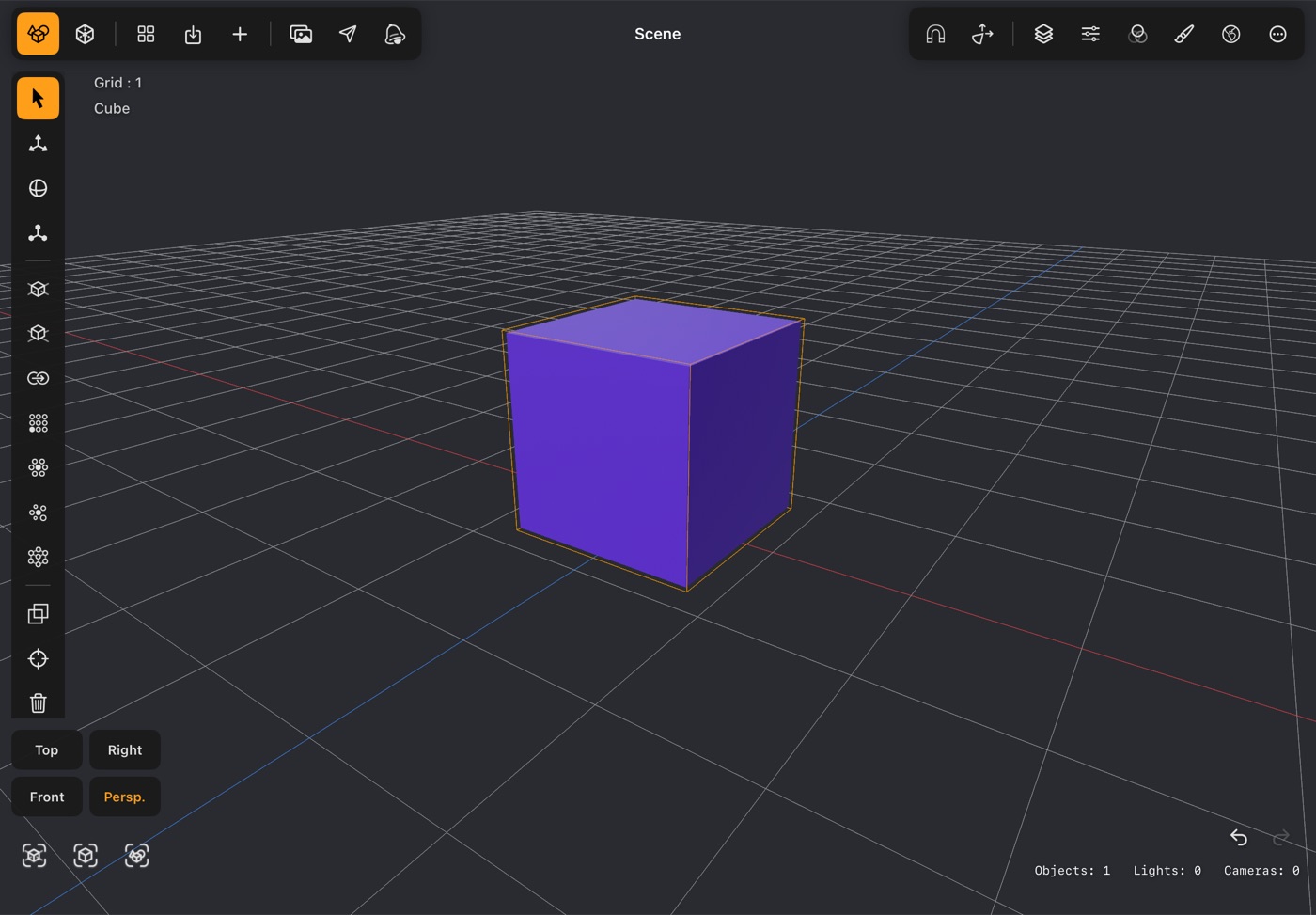 Scene mode in DGArt:RT