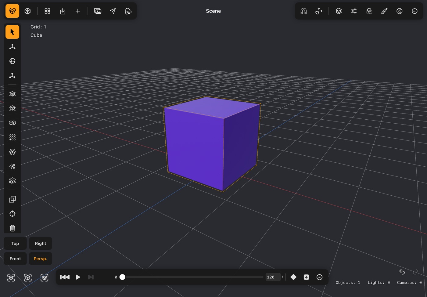 Timeline & keyframes in DGArt:RT