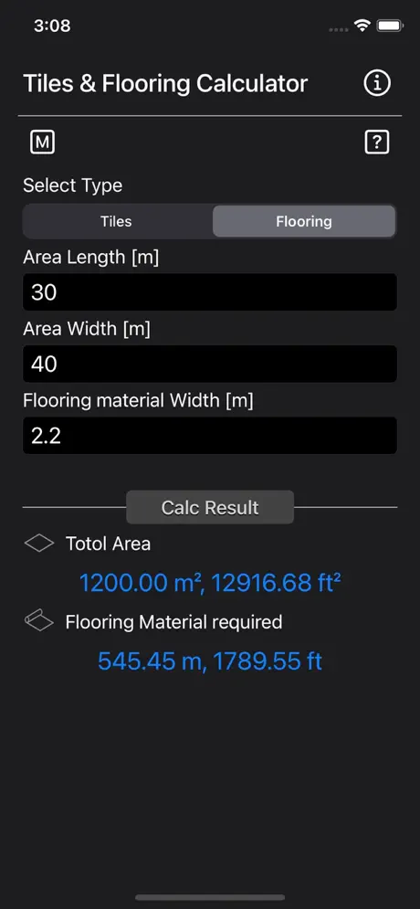 Tiles_and_Flooring_Calculator iOS App Screenshot 5