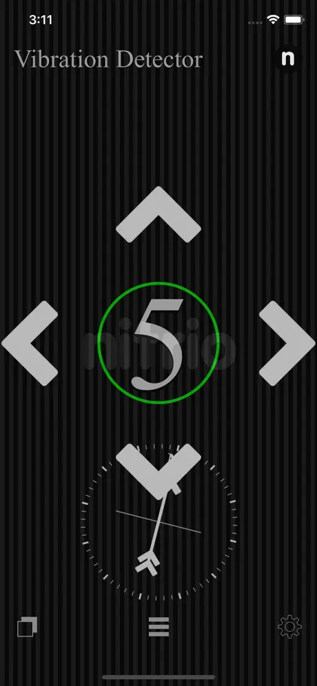 Vibration_Detector iOS App Screenshot 1
