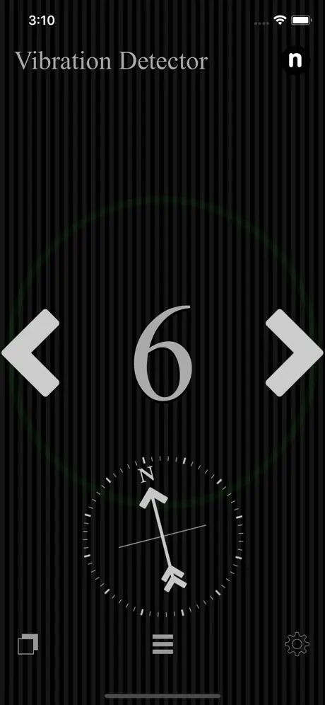 Vibration_Detector iOS App Screenshot 2