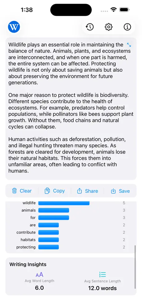 Words_Counter_Plus iOS App Screenshot 2